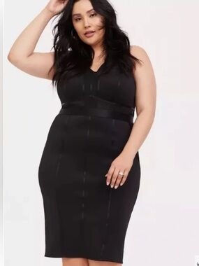torrid Black Sleek Sleeveless Bodycon Dress